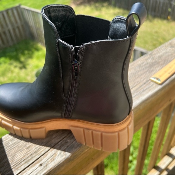 EUC Sugar Womens Black Faux Leather Chelsea Boots‎ Shoes 10M🔥 - Picture 6 of 10